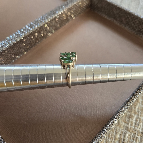 Diamonique Green CZ Ring - Picture 8 of 11